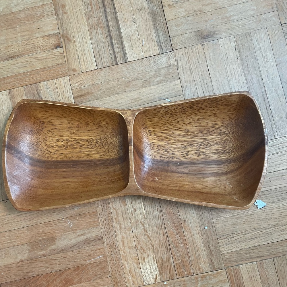 Wooden Double Serveware 14” long